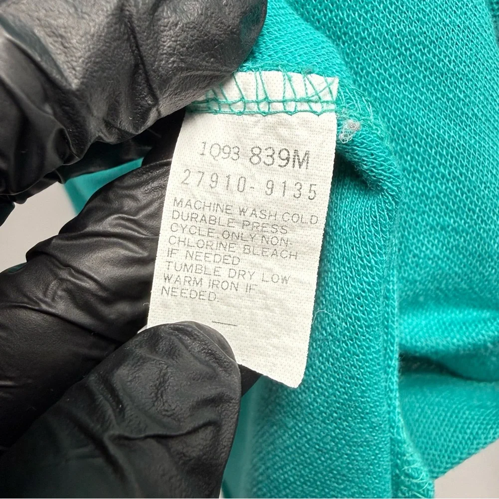 Vintage Oversized Levi's Teal Knit Short Sleeve Polo Shirt Size XL Extra Large